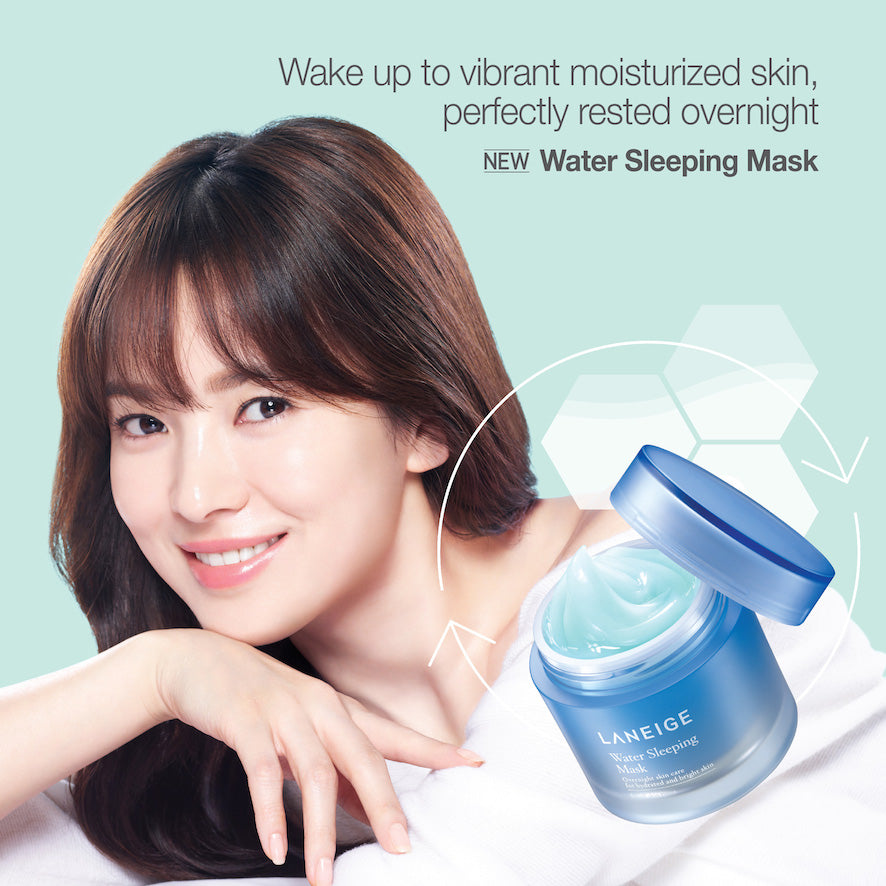 02 Laneige Water Sleeping Mask / Mascarilla nocturna de gel hidratante, piel normal y seca, aclara e hidrata